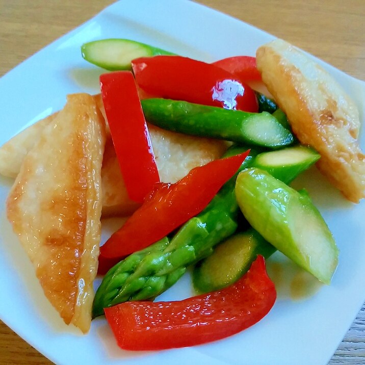 笹かまとアスパラのバター醤油